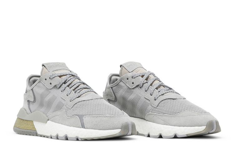 adidas Nite Jogger Grey Two Gold Metallic - Image 8