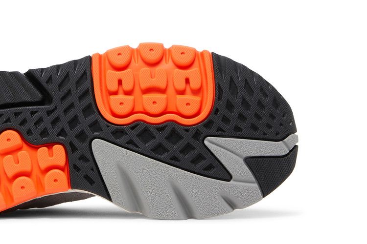 adidas Nite Jogger Grey Two Solar Orange - Image 5