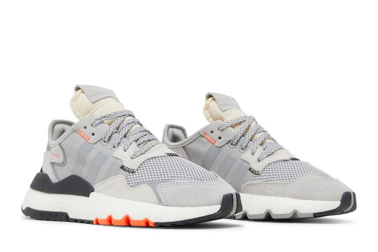 adidas Nite Jogger Grey Two Solar Orange - Image 8