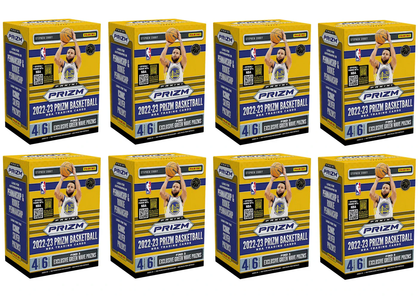 2022-23 Panini Prizm Basketball Fanatics Blaster Box (Green Wave Prizms) 8x Lot