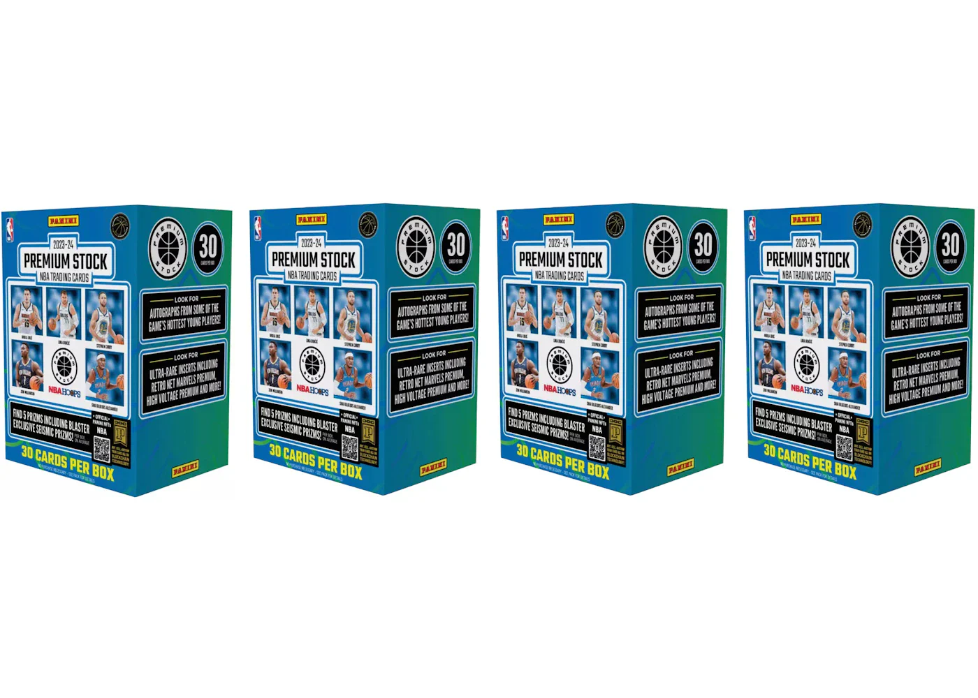 2023-24 Panini Premium Stock Basketball Blaster Box 4x Lot
