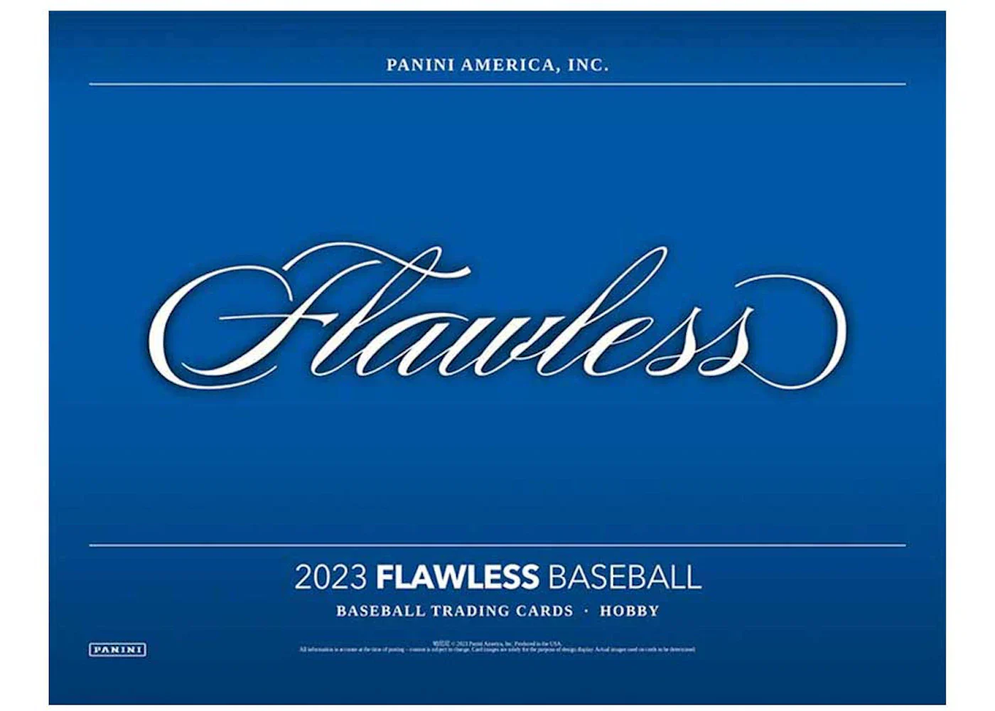 2023 Panini Flawless Baseball Hobby Box