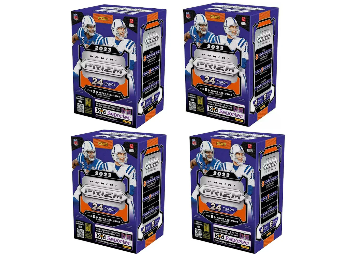 2023 Panini Prizm Football Blaster Box 4x Lot
