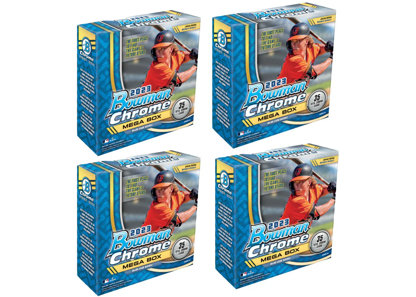 2023 Topps Bowman Chrome Baseball Mega Box 4x Lot