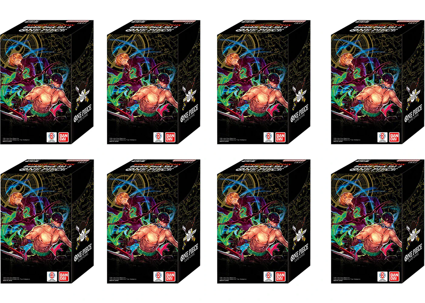 2024 Bandai One Piece Wings of the Captain (OP06) Double Pack Set Vol 3 8x Lot
