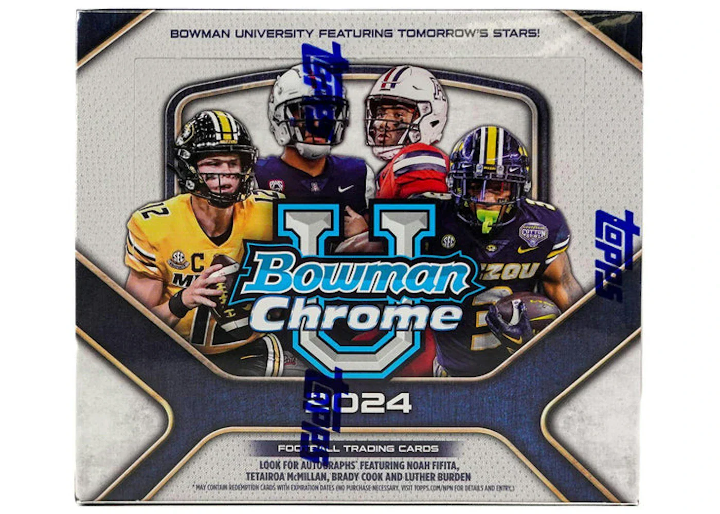 2024 Bowman Chrome University Football Jumbo Hobby Box
