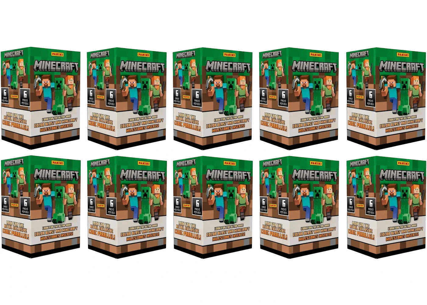 2024 Panini Minecraft Blaster Box 10x Lot