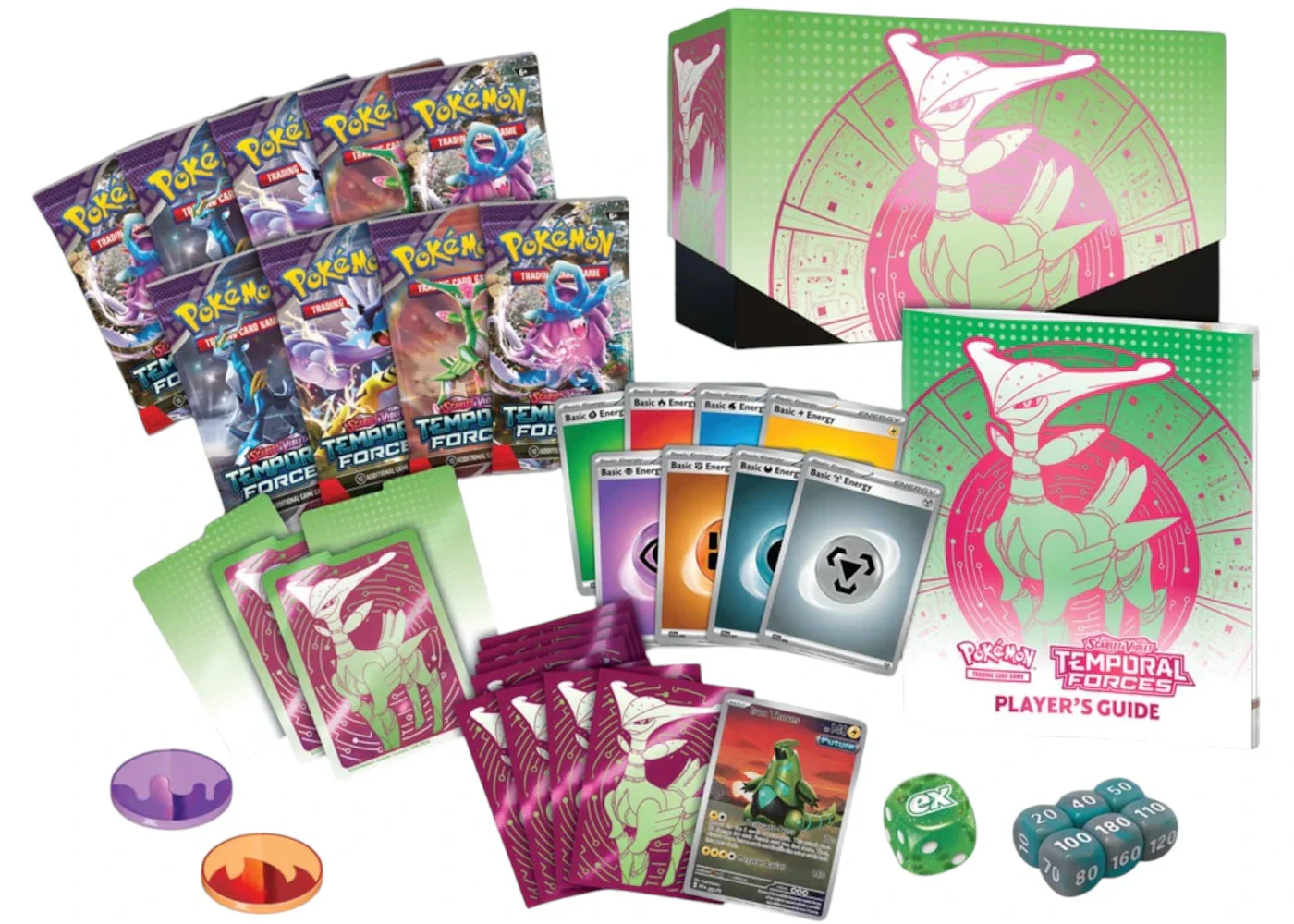 2024 Pokémon Scarlet & Violet Temporal Forces (Iron Leaves) Elite Trainer Box 2x Lot - Image 2