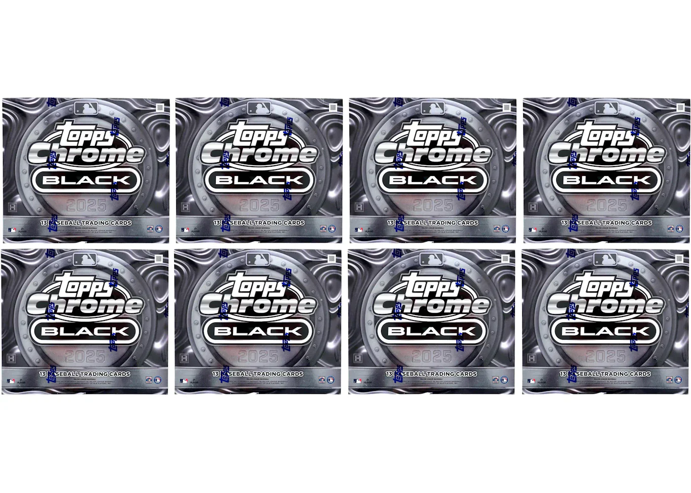 2025 Topps Chrome Black Baseball Hobby Box 8x Lot