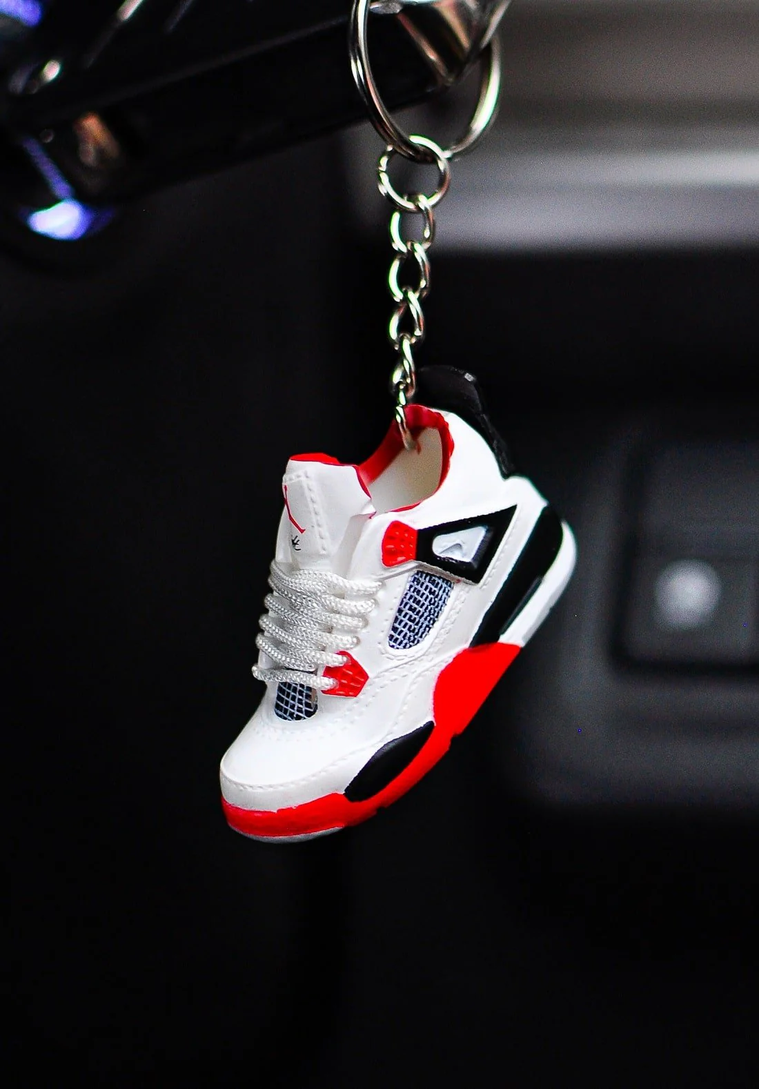 3D Sneaker Keychain AJ4 Fire Red - Image 2