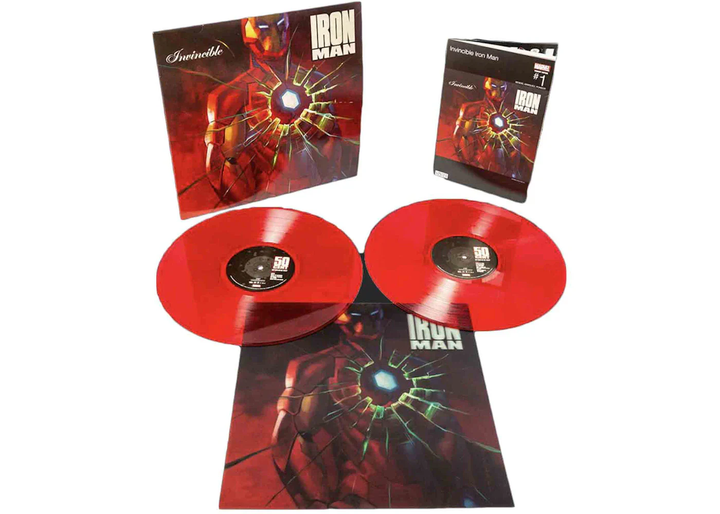 50 Cent Get Rich or Die Tryin' Marvel Deluxe Edition 2XLP Vinyl Translucent Red
