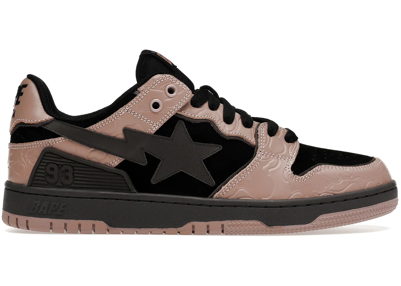 A Bathing Ape Bape SK8 Sta Dirty Pink Black
