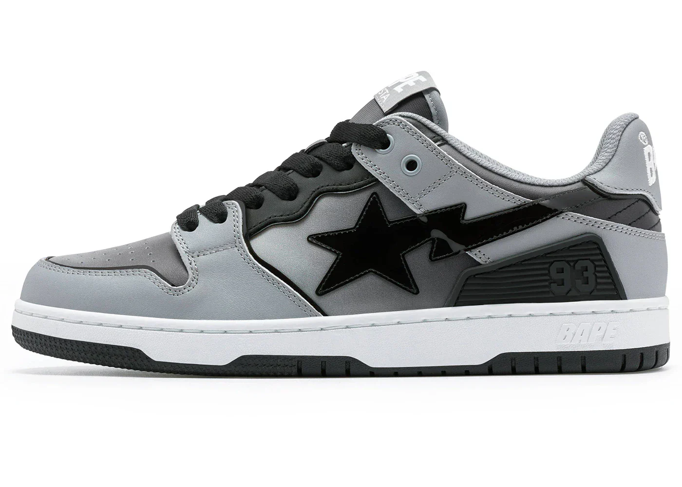 A Bathing Ape Bape SK8 Sta Grey Gradation - Image 3