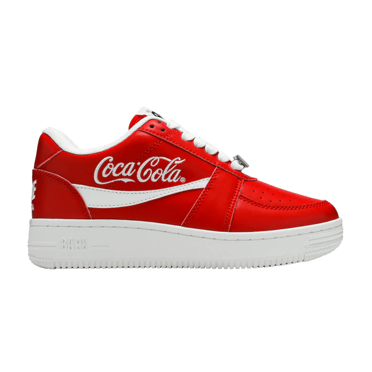 A Bathing Ape Bape Sta Low Coca-Cola Red