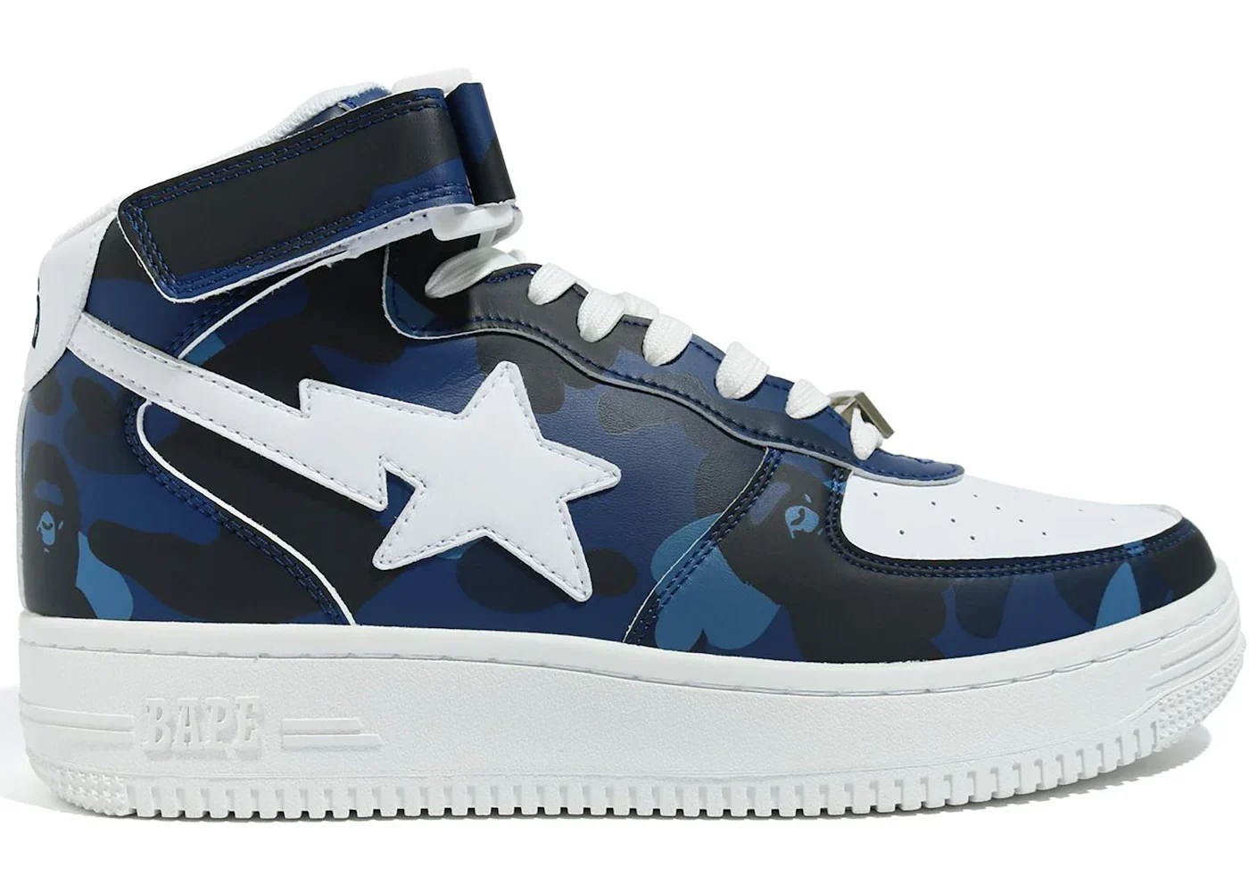A Bathing Ape Bape Sta Mid Camo Navy - Image 2
