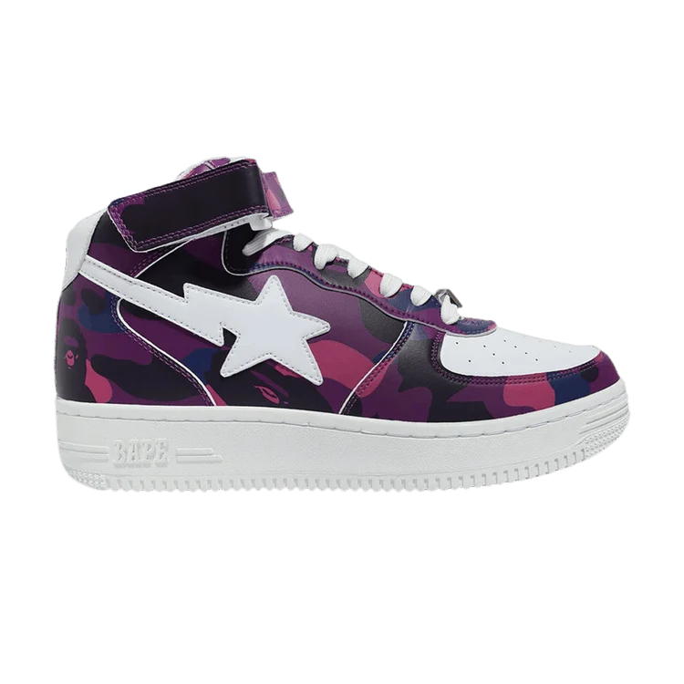 A Bathing Ape Bape Sta Mid Camo Purple