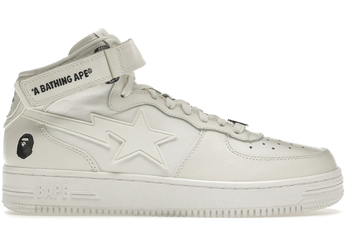 A Bathing Ape Bape Sta Mid White