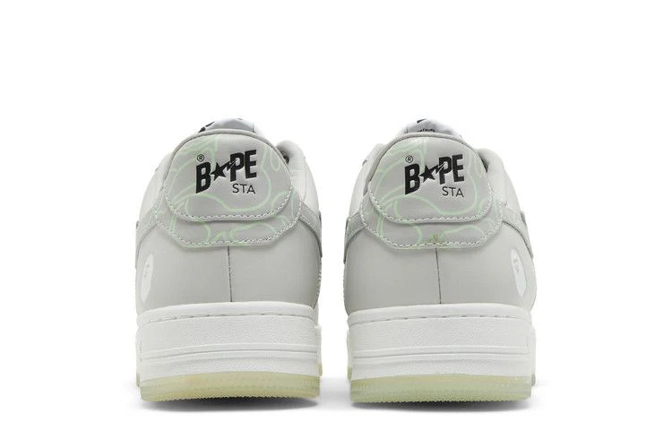A Bathing Ape Bape Sta Text Code Camo Grey - Image 6