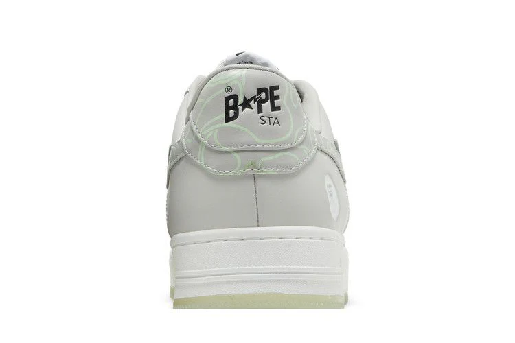 A Bathing Ape Bape Sta Text Code Camo Grey - Image 7