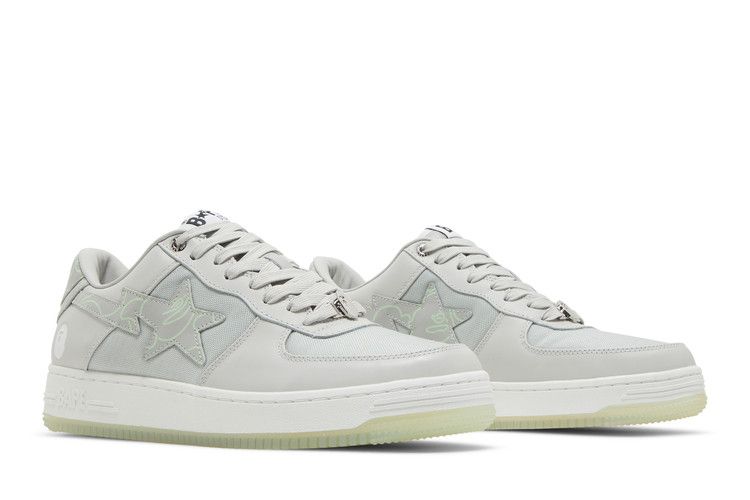 A Bathing Ape Bape Sta Text Code Camo Grey - Image 8