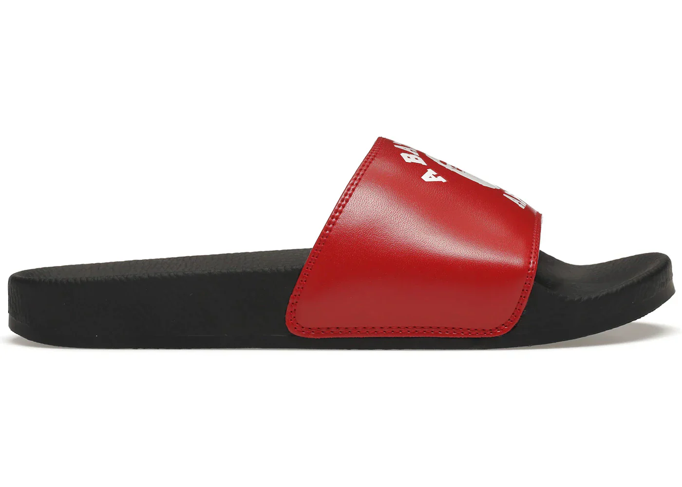 A Bathing Ape College Slide Sandals Red - Image 2