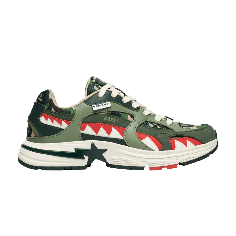 A Bathing Ape Shark Sta Bored Ape Yacht Club Green