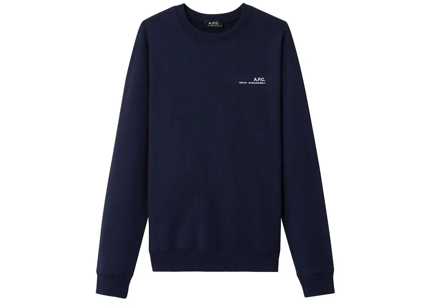 A.P.C. Item Sweatshirt Dark Navy Blue