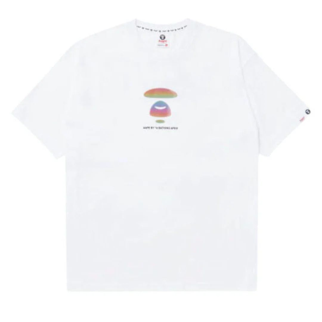 AAPE BY BAPE MOONFACE WHITE TEE
