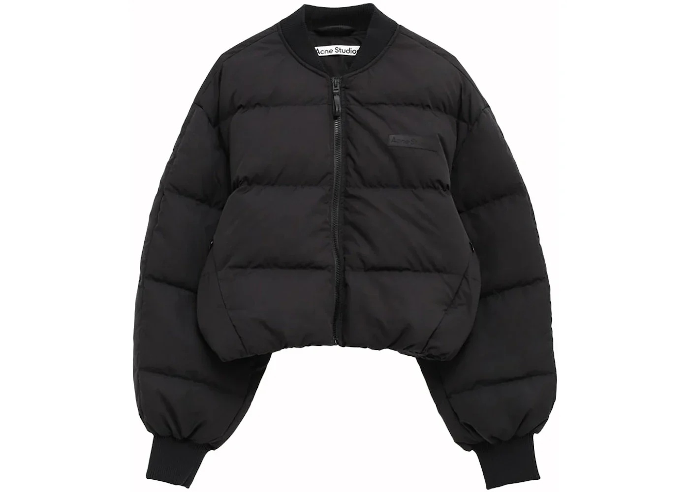 Acne Studios Bomber Puffer Jacket Washed Black 969