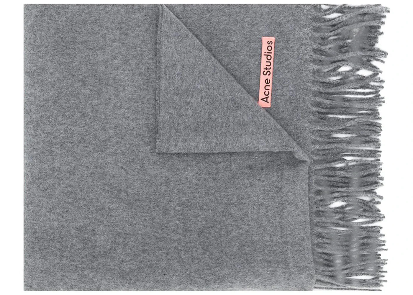 Acne Studios Canada New Fringed Scarf Grey Melange