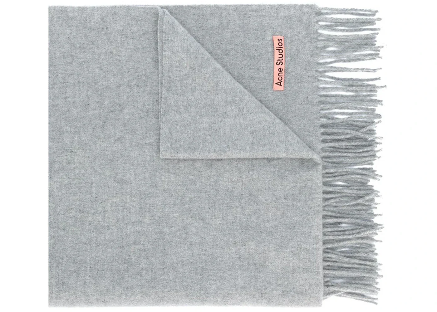 Acne Studios Canada New Fringed Scarf Light Grey