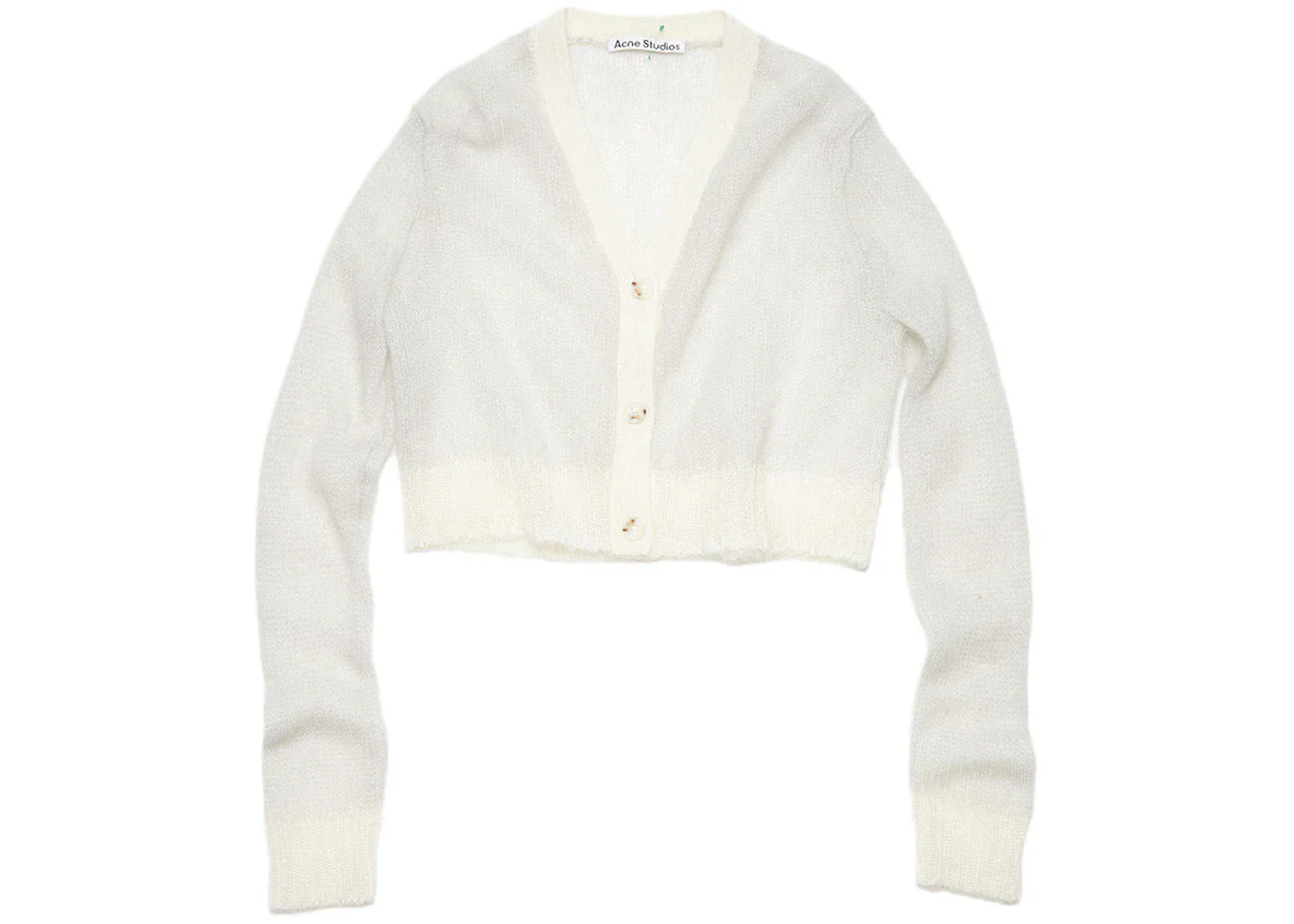 Acne Studios Cropped Cardigan Pale Grey