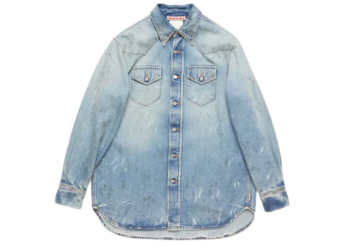 Acne Studios Denim Relaxed Fit Shirt Light Blue