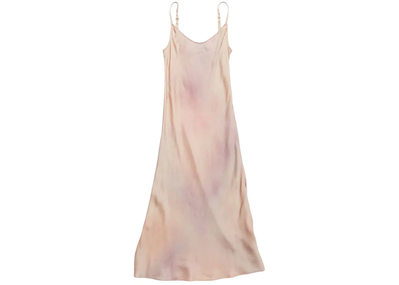 Acne Studios Elegant Silk Sling Dress Multi Pink