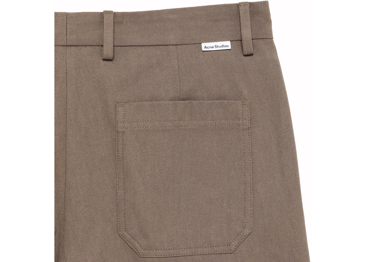 Acne Studios Gabardine Pants Brown - Image 2