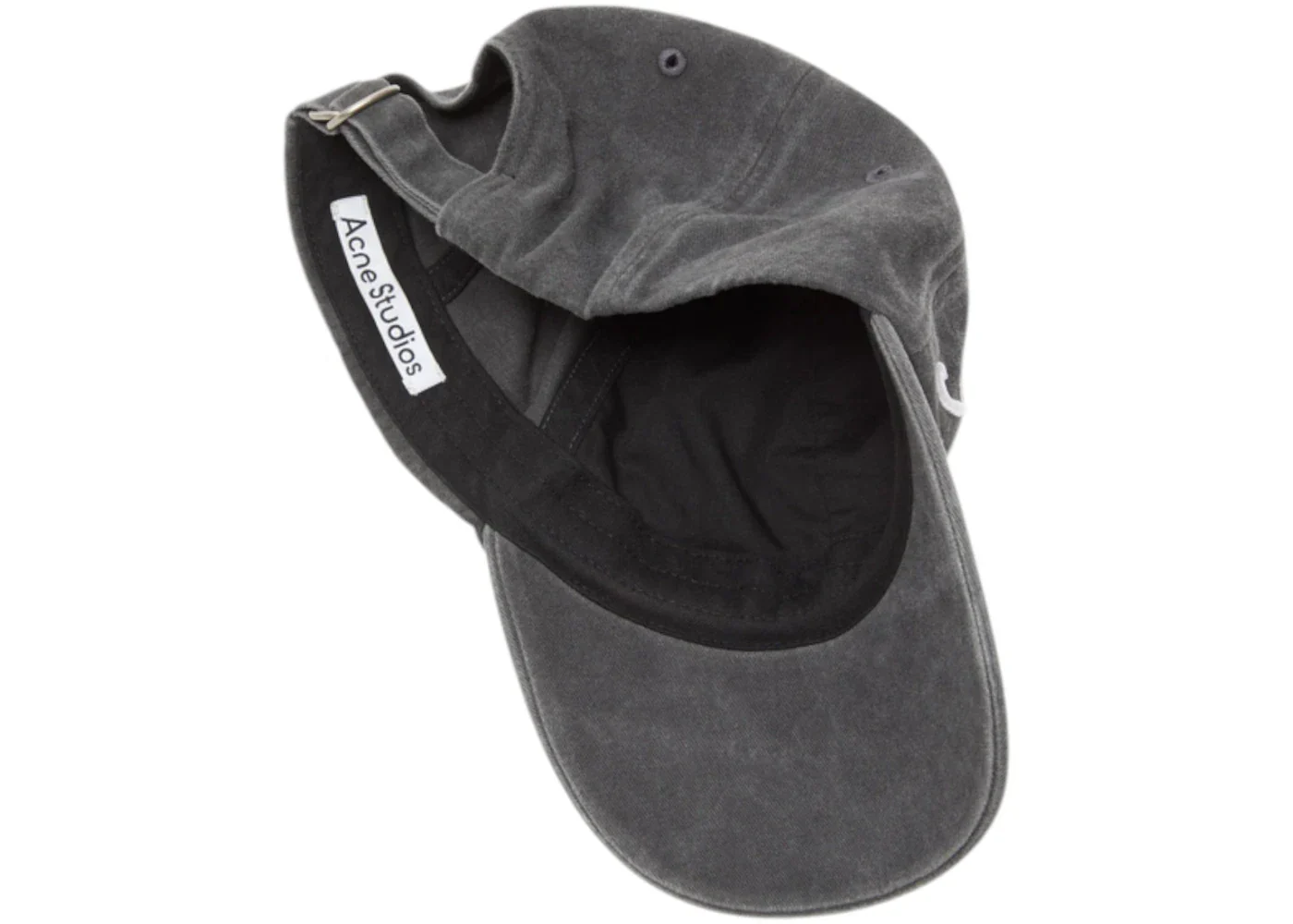 Acne Studios Logo Baseball Cap Black - Image 2