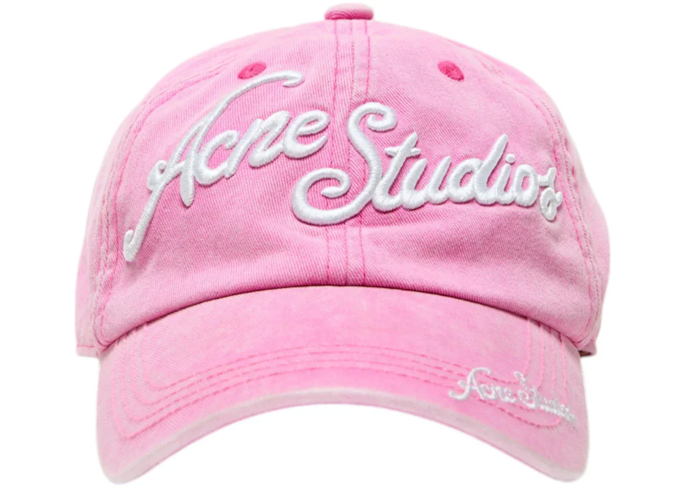 Acne Studios Logo Baseball Cap Bubble Pink
