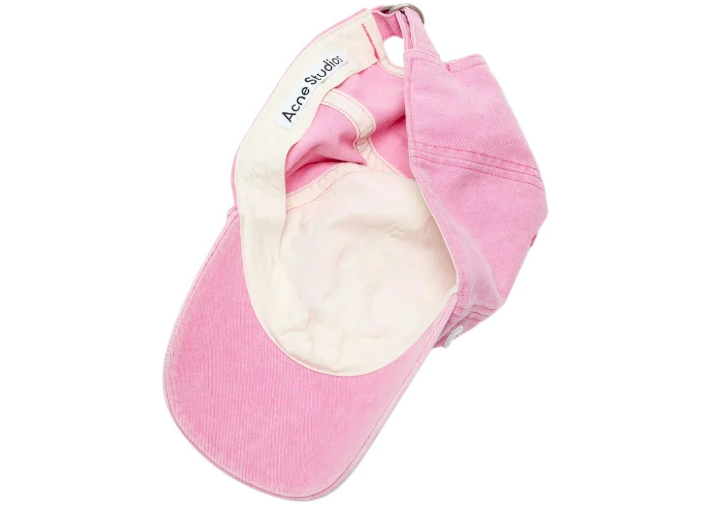 Acne Studios Logo Baseball Cap Bubble Pink - Image 3