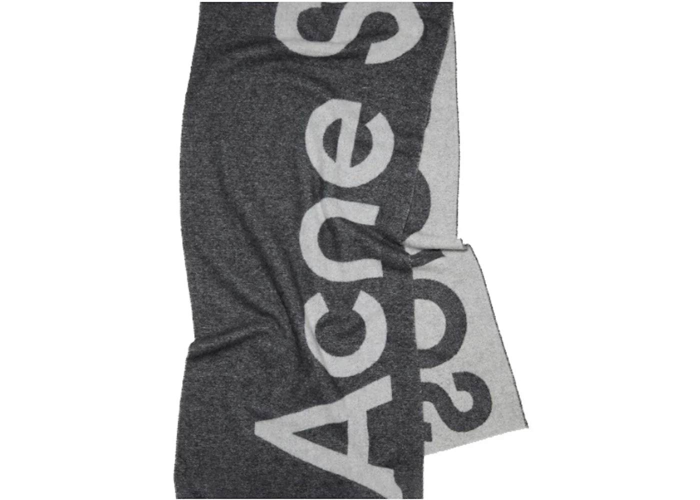 Acne Studios Logo Jacquard Scarf Black