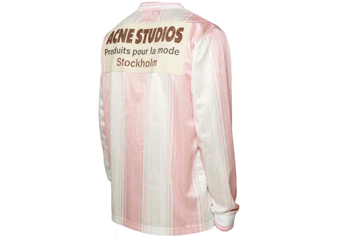 Acne Studios Logo Long Sleeve T-Shirt Pink/White - Image 2