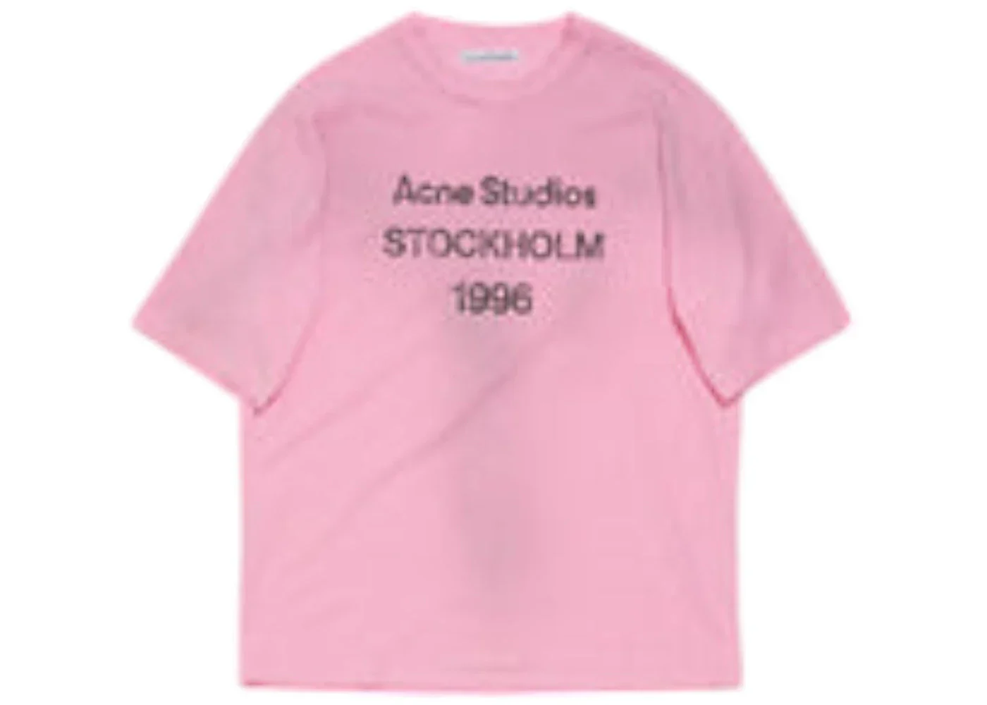Acne Studios Logo Relaxed Fit T-shirt Pink