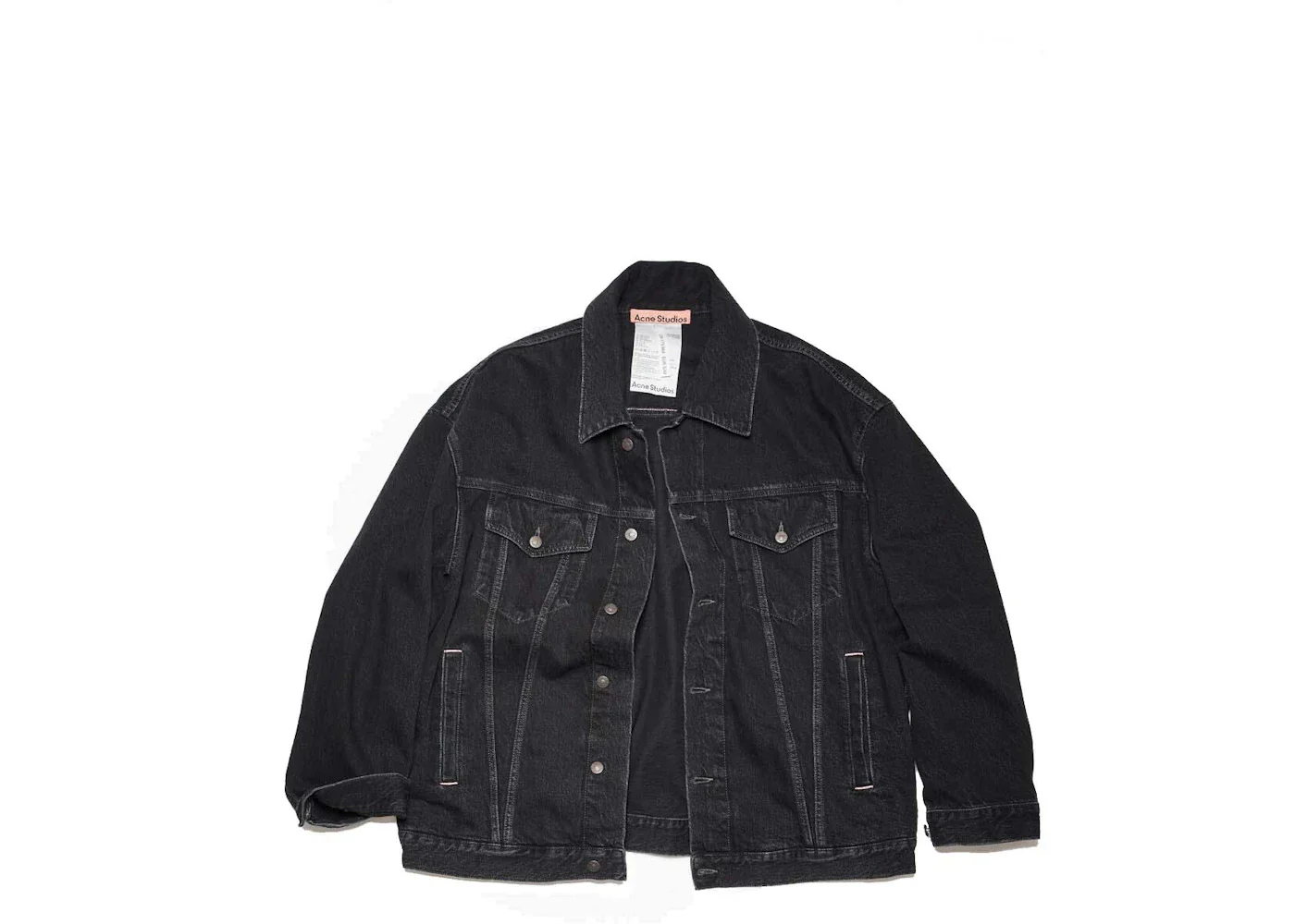 Acne Studios Loose Fit Denim Jacket Black