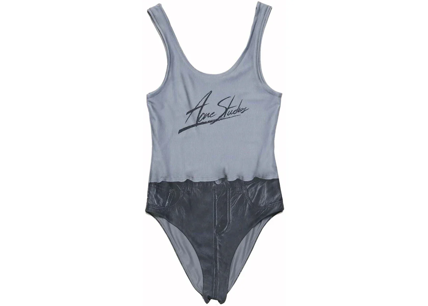 Acne Studios Printed Swimsuit Black Multicolor