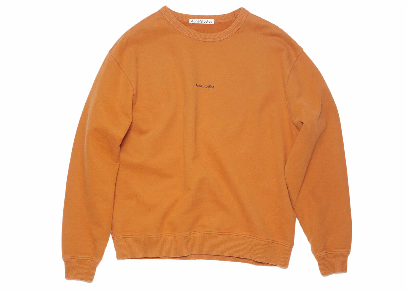 Acne Studios Stamp Logo Sweatshirt Burnt Orange