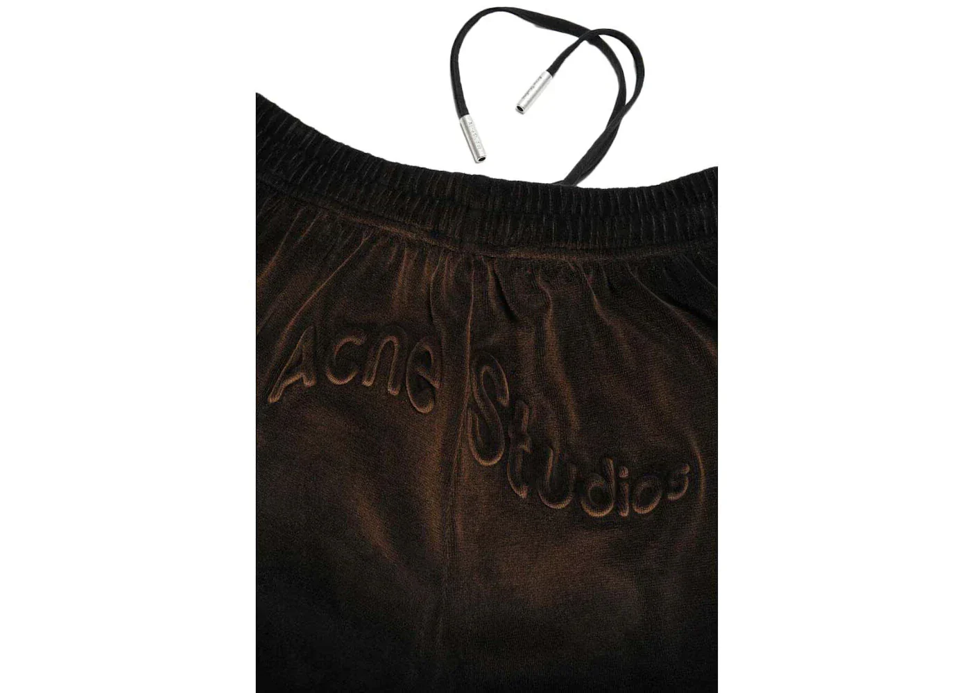 Acne Studios Velour Trousers Black - Image 2