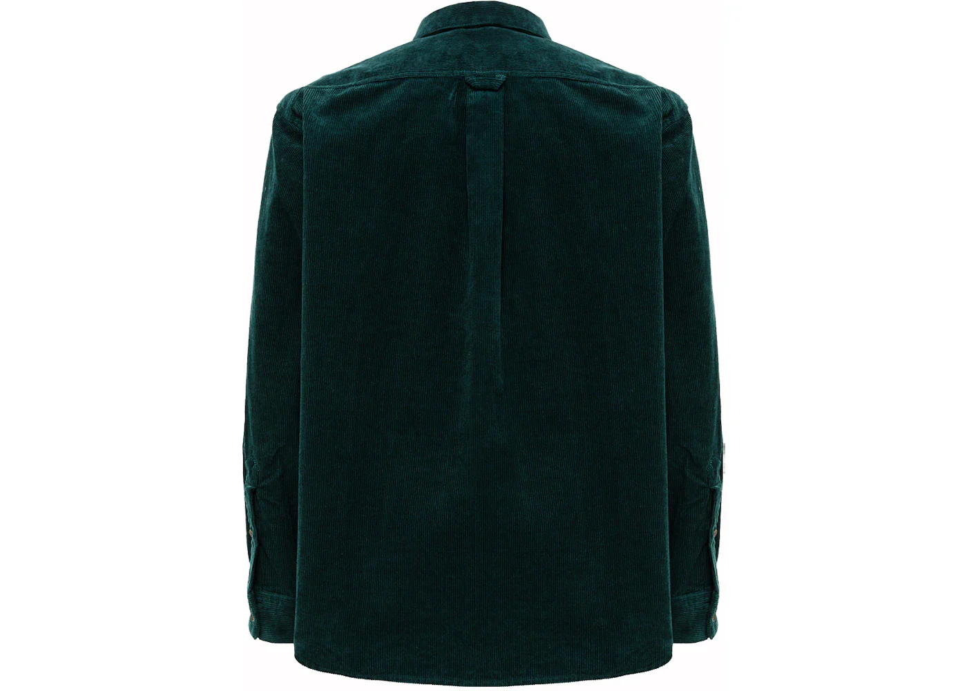 Acne Studios Velvet Shirt Night Green - Image 3