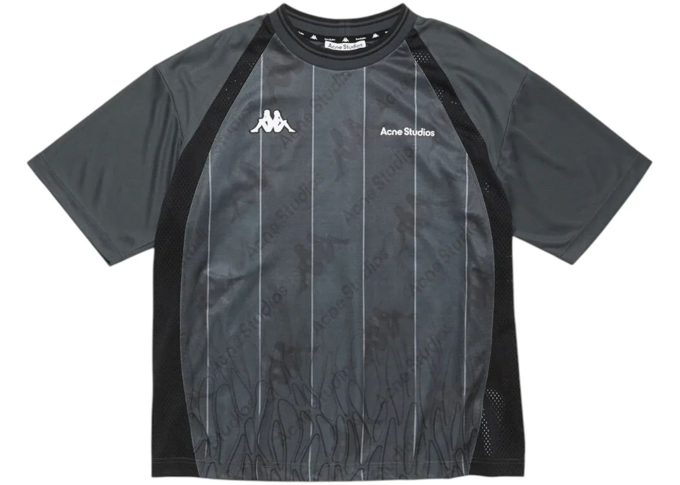 Acne Studios x Kappa Logo T-shirt Anthracite/Black
