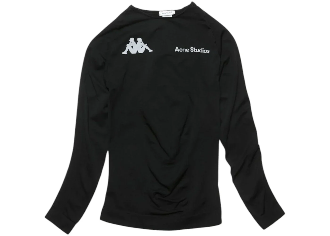 Acne Studios x Kappa Long Sleeve Logo T-shirt Black