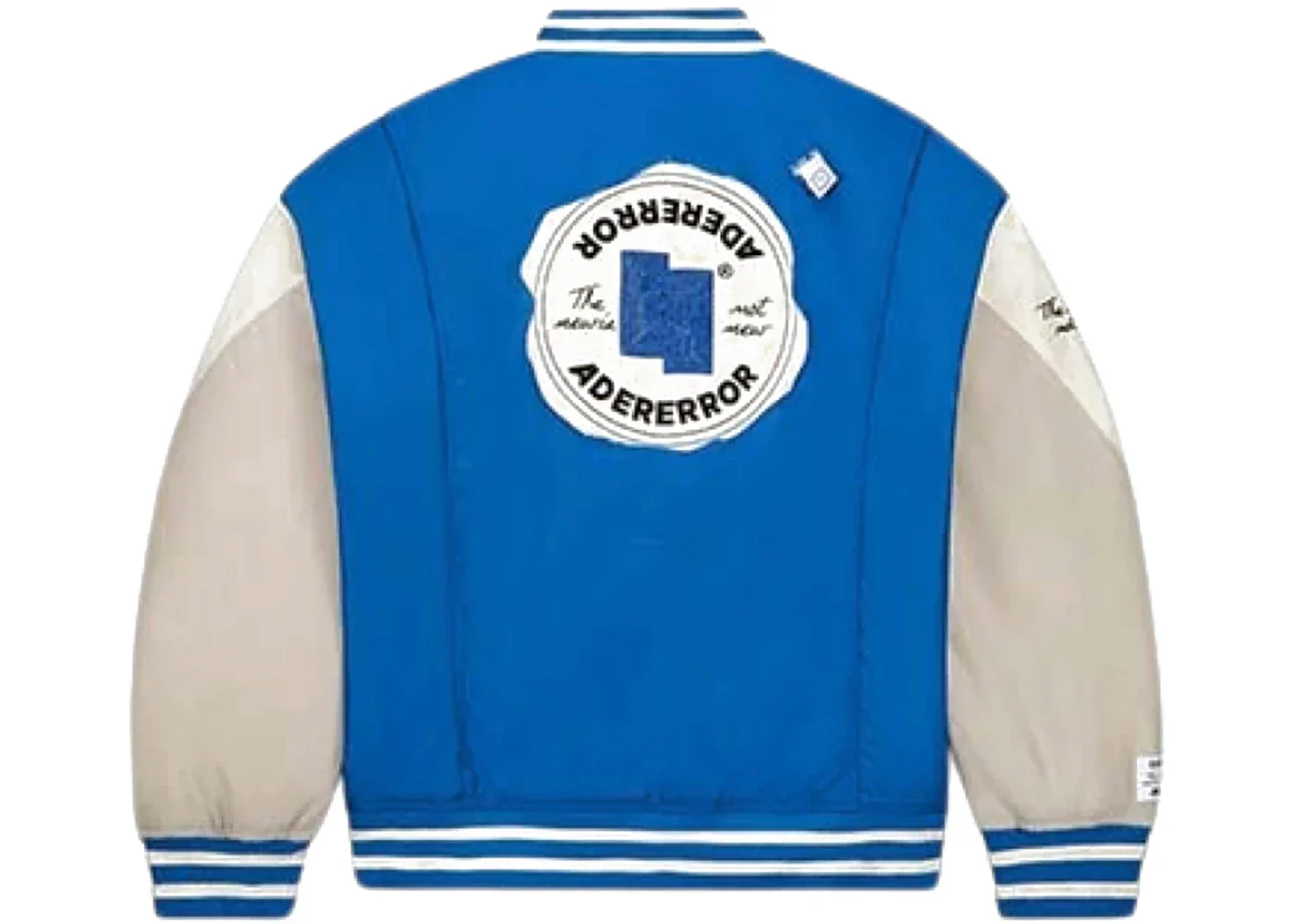 ADER error x Converse Shapes Varsity Jacket Cobalt - Image 2