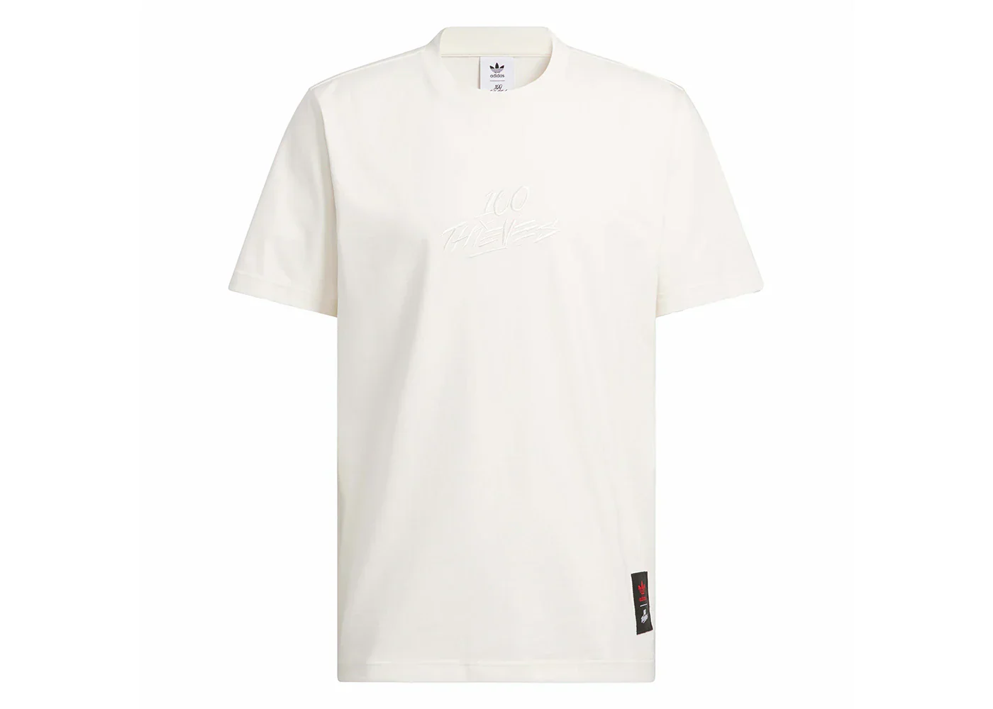 adidas 100 Thieves Tee Chalk White